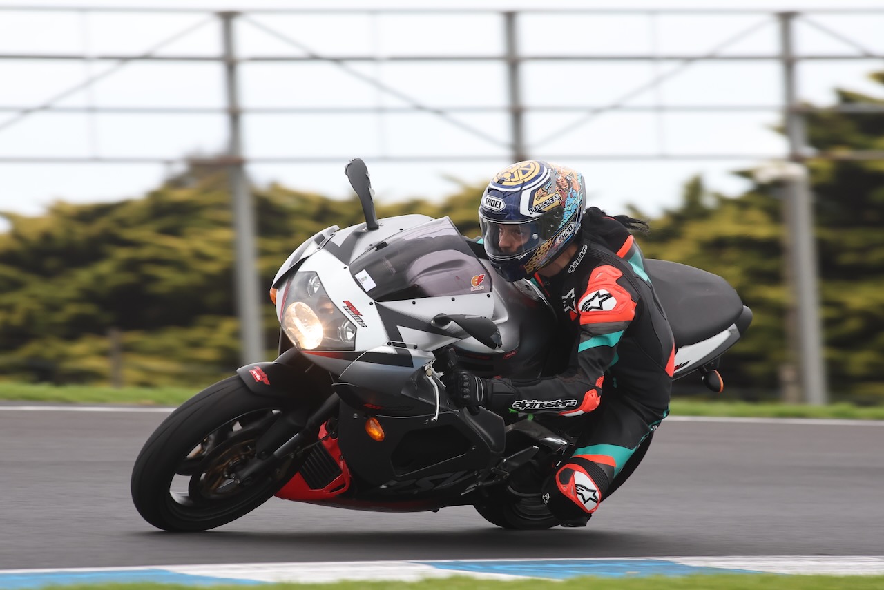 Andy on the Aprilia RSV Mille